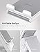 Lamicall Adjustable Tablet Stand Holder - Foldable Desktop Stand Charging Dock for Desk Compatible with iPad Air Mini Pro 9.7,12.9, Phone 12 Mini 11 XS Max XR X Plus S10 S9 S8 Smartphones 4-13” - Gray
