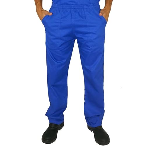 Uniforme Calça Trabalho Pesado - Azul Cinza - Brim - Mecânico Açogueiro Eletricista (G, Cinza Chumbo