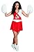 Produktbild Luxuspiraten - Damen rot weißes Frauen Cheerleader Kostüm mit 1.FC Köln Logo, perfekt für Karneval, Fasching und Fastnacht, M, Rot