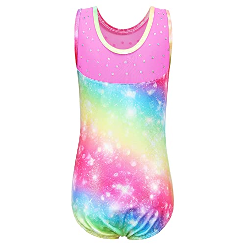 Gymnastics Leotards for Girls Sparkle One-Piece Activewear Ballet Dance Athletic Leotards3