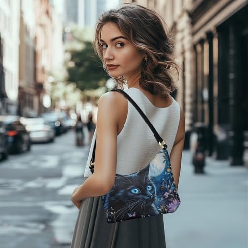 Image of Handbag for Women Leather Underam Shoulder Bag with Zipper Fashion Work Purse Waterproof Travel Wallet