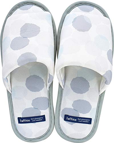 現代百貨 スリッパ 冷感 ルームサンダル laffite グレー レディースフリーサイズ (23～24.5cm)