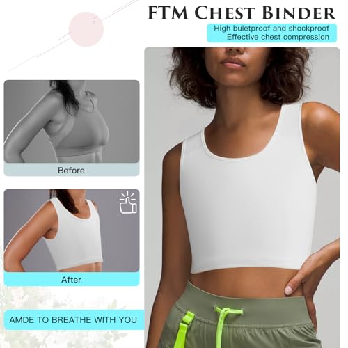 Soutien-gorge de compression XUJI pull FTM avec effet binder plat et invisible - 2