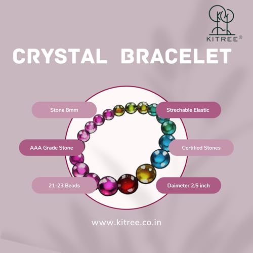 Image of HEALING AND SEMI-PRECIOUS CRYSTAL STONE BRACELET 8 MM ROUND FOR FENSHUI