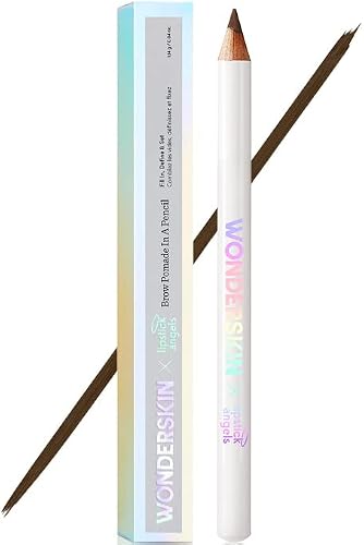 Wonderskin Eyebrow Pencil, Revolutionary Eyebrow Pomade Formula for Long-lasting, Natural Looking Brows, Eyebrow Makeup, Brow Pencil, Brow Pomade, Stays on All Day (Dark Brunette)