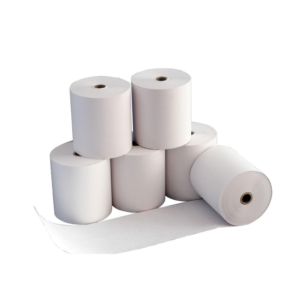 5 Star Till Roll Card Machine Paper Rolls 80mm x 70mm (20 Pack) White Till Rolls