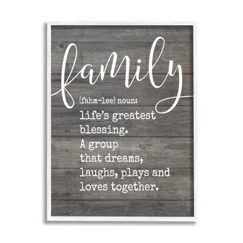 Family Definition Rustic Plaid, 24 x 30 Inch Framed Giclée Print