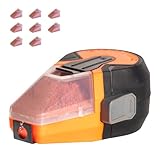 KLEIN TOOLS 80193 Chalk Line Tool and Red Capsules Kit, 50-Foot Auto-Retracting Reel, Mess-Free Refill, Includes Nine 1.2-Oz Red Chalk Capsules