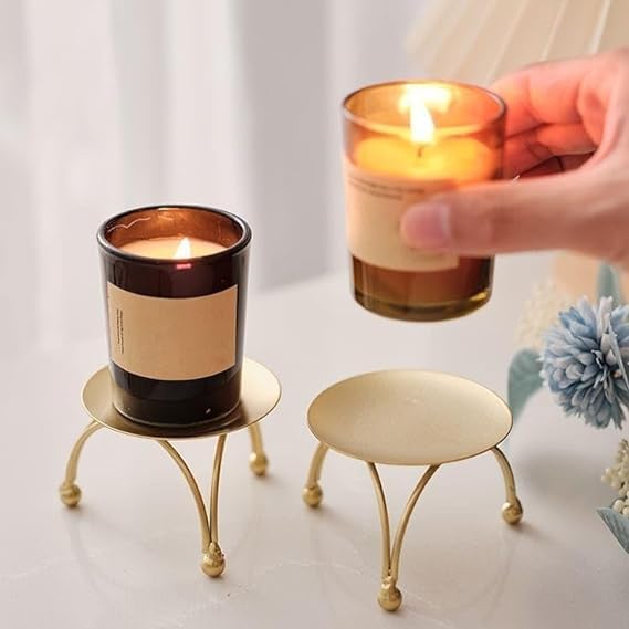 DECORATE DREAMS Tea Light Candle Holder | Candle Holder for Diwali, Christmas, Festival, Home Decoration | Diwali Candle Holder | Set of 2 (Gold) (2) (B0D733YKNQ) Amazon Price History, Amazon Price Tracker