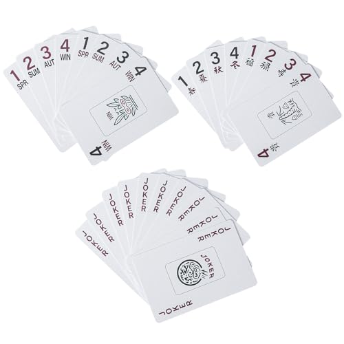 Set de 178 cartas Mahjong con accesorios y caja miniatura 7