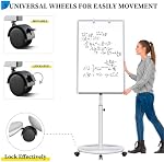 Mobile Whiteboard – 36 x 24 inches Portable Magnetic Dry Erase Board Stand Easel White Board Dry Erase Easel Standing Board with Flipchart Hooks (White)