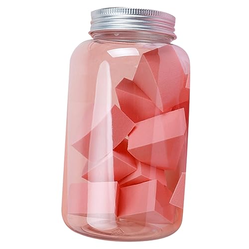 WOFASHPURET 12Pcs Coral Orange Makeup Sponge Applicator Wet Dry Foundation Puff with Edges for Blending for Concealer Blush and Highlighter Application