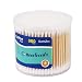 Premium Double Tipped Cotton Swabs(300ct/box) by Leehna: Finest Quality Cotton Heads with Bamboo Handle