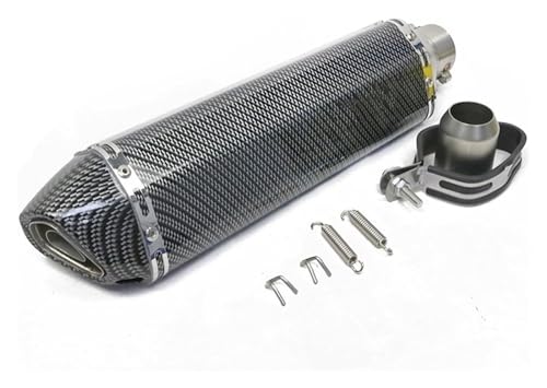 Pot d'échappement 51mm de 470mm pour moto Ducati 696 et 848 avec silencieux intégré