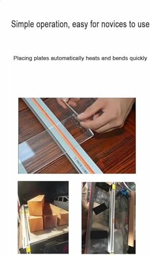 Doblador plástico PVC y máquina dobladora de acrílico de 300 mm para placas orgánicas 4