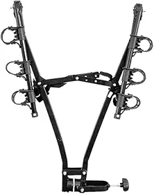 TRUE LOCK Suporte Transbike para 3 Bicicletas, Engate Reboque Universal, Preto, Aço Resistente, Sistema de Fixação Segura