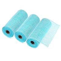 Sourcing Map Nastro Rete Iuta Oro 2 Rotoli - 25,4 Cm X 9 M Per Decorazioni Natalizie E Fai Da Te