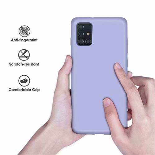 CRABOT Compatibel met Samsung Galaxy A51 Vloeibaar siliconen telefoonhoesje Gel Rubber Shockproof Cover Zachte Anti-Val… - Image 7