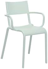 Kartell Juego de sillas Opacas, Color Verde Salvia