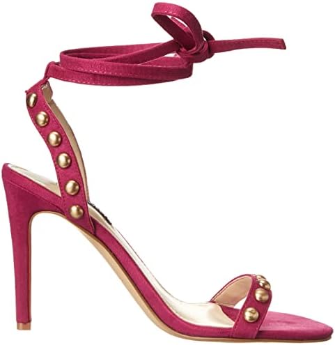 NINE WEST Women's Istelle2 Heeled Sandal, Dark Pink, 7.5 | Image 5