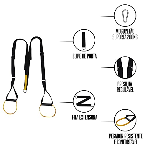 Kit Escada De Agilidade Cones Com Barreira Chapéu Chinês Fita De Treinamento Suspenso Trx