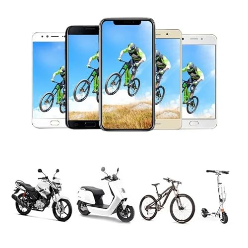 Navigation mobile sur véhicule électrique avec support guidon rouge - 6