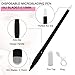 10pcs Disposable Microblading Pen with NANO Blade U18 .15mm with Pigment Applicator and Ring Perfect for Hair strokes (Black U18-0.15mm)
