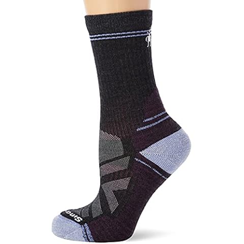 Smartwool Women's Women's Hike Light Cushion Crew Hiking Socks, Charcoal, L UK Cover