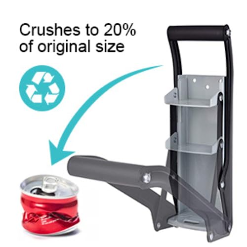 Compattatore di Lattine da Parete, Schiaccia Lattine per Birra e Bevande 500 ml, Strumento per Riciclo - immagine 4