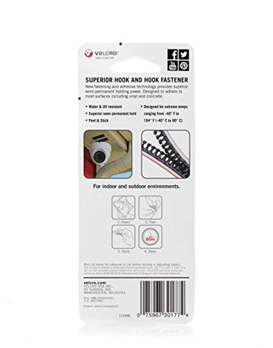 Image of VELCRO Brand VEL-30177-USA ALFA-LOK Fasteners | Heavy Duty Snap-Lock Technology | Self-Engaging and Multidirectional Use | Black, 1 inch Squares, 6 Sets, 6 Count (Pack of 2)