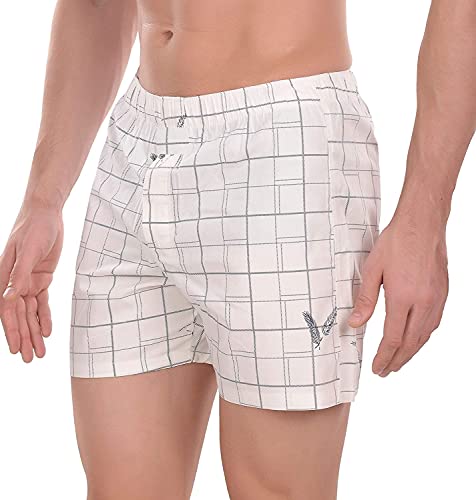 Image of LecherousMen Boxer Shorts, Combo of 2, Cotton with Stylish Print, Soft & Stretchy Elastic Waist Band, Dynamic Movement & Hardwearing Stitching,Trendy Comfort wear Fitting,Cotton Comfort
