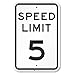 SmartSign "Speed Limit 5 MPH" Sign | 12" x 18" 3M Engineer Grade Reflective Aluminum
