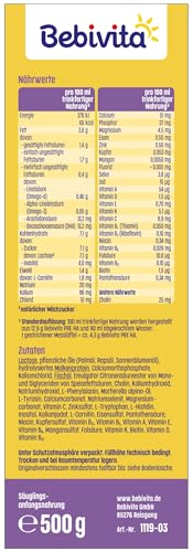 Bebivita PRE HA (5 x 500g), hydrolysierte Anfangsmilch von Geburt an, enthält nur Lactose als Kohlenhydrat, gut zum Zufüttern