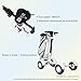 AESWGOF Golf Scooter – 2000W Dual Motor, 48V Swappable Battery, Foldable Stand-Up Electric Cart for Effortless Golf Course Mobility – Compact, Portable & Stylish