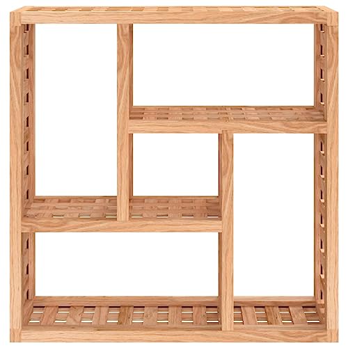 Étagère murale d'angle étagères décoratives noyer 49x15x49cm bureau - 5