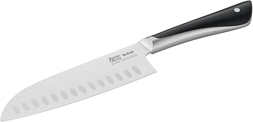 Miniatura 2 de Tefal Jamie Oliver Santoku K2671555, 6.5 in, acero inoxidable alemán, color negro