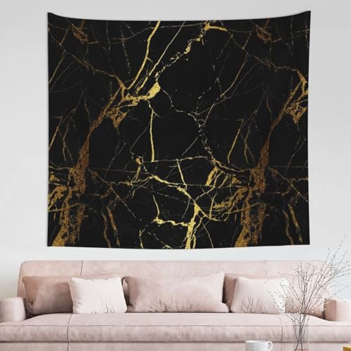 Tapisserie murale 3D déco intérieure marbre doré grand format