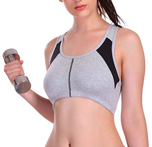 Image of Eve's Beauty Women's Cotton Padded Wire Free Sports Bra