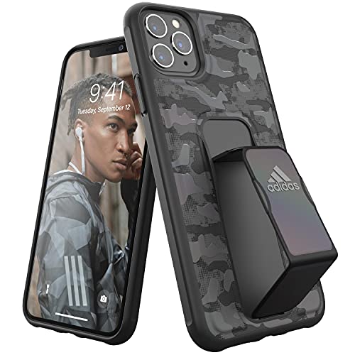 🔥 Crazy Deals adidas Sports Compatible with iPhone 11 Pro Max Case, Grip Stand, Protective Mobile Phone Case – Camouflage Colour Black