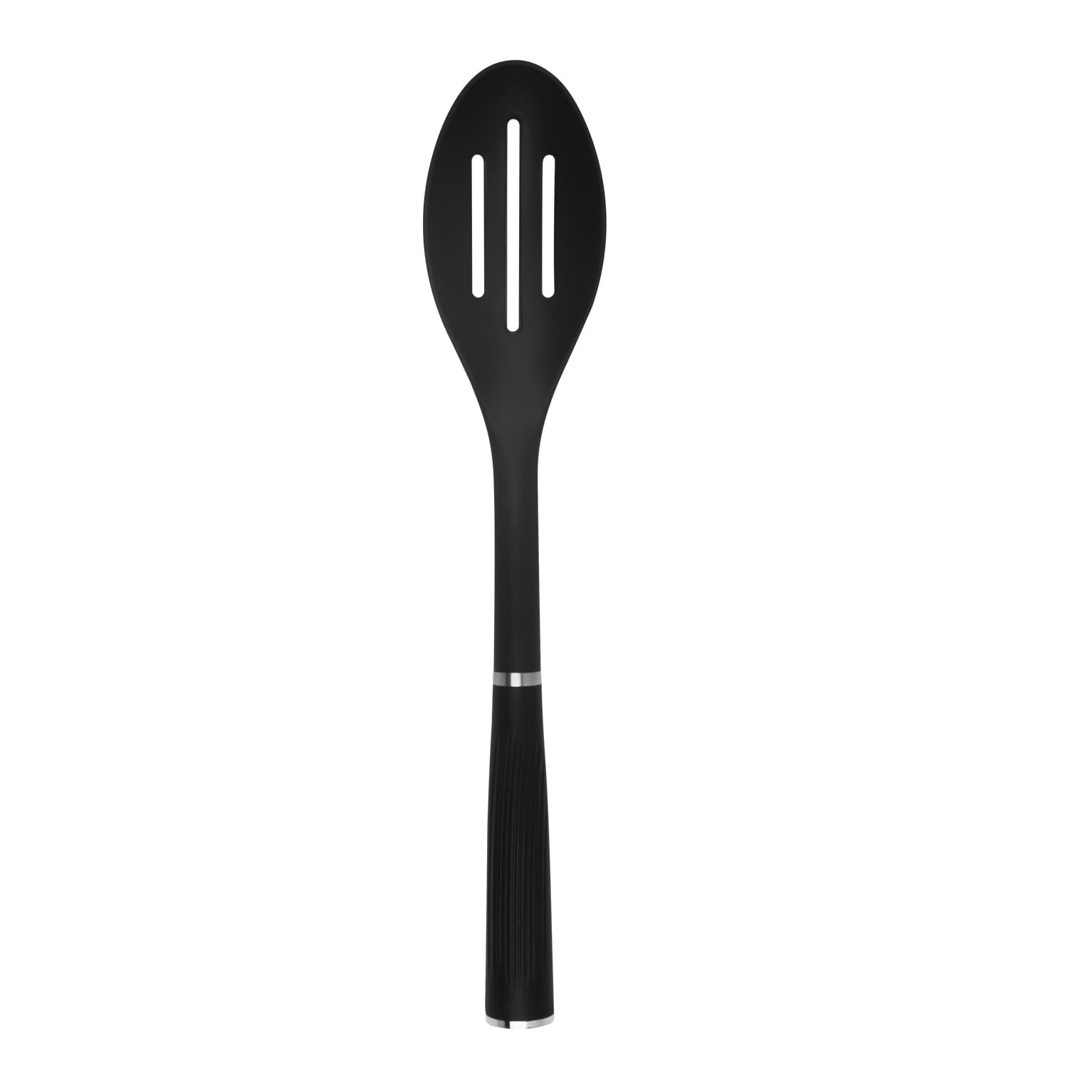 Royalford Nylon Slotted Serving Spoon- RF11920| Ideal for Serving Main Dish, Straining Pasta Or Vegetables| Deep Spoon with Comfortable Handle| Perfect for Non-Stick Cookware