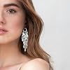 Long Dangle Fringe Chandelier Earrings for Women - Punk Metal Chain, Hypoallergenic Lightweight Tassel Drop (Fringe Silver) #2