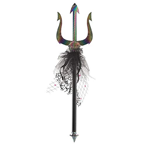 Tridente Tridente Sirena Sirena Demonio Accesorio de Disfraz Accesorio Escape Arma Poseidon Neptuno Acuario