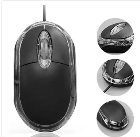 Image of Wired USB Mouse, for PC /Mac /Laptop - Black