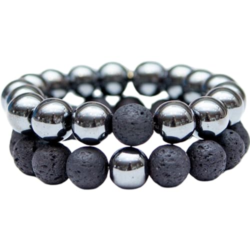 Bracelet couple perles 10mm idée cadeau amitié et amour FIZA