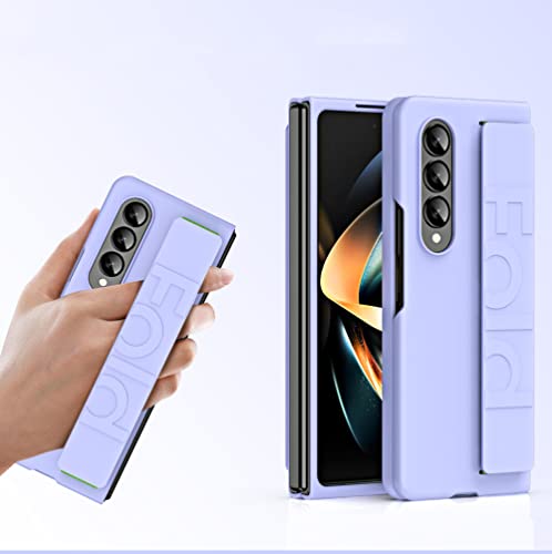 Coque Samsung Fold 4 antichoc plastique dur mat anti-chute violet