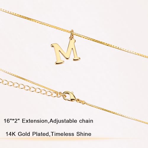 Initial Necklaces,Stylish Personalized Letter Necklace,Tiny A-Z Pendant Choker,Dainty Monogram Name Necklace for Women Gift3