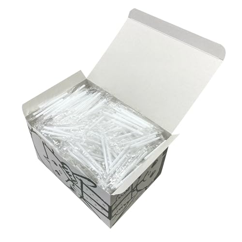 Pitillos blancos pack 800 unidades 7 cm diámetro 0.45 cm miniatura 1