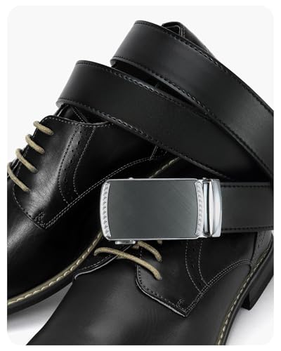 CHAOREN Mens Belt Leather Ratchet Belt - Customizable Fit, Effortless Style (35mm) - Thumbnail 4