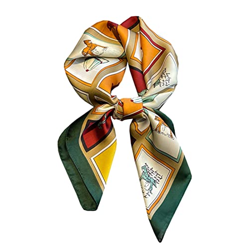 Ecroon Damen Seide Gefühl Schal Halstuch Schal Frauen Seidenschal Seidentuch Scarf Bandana Taschentuch Ansatz Handgelenk Cover