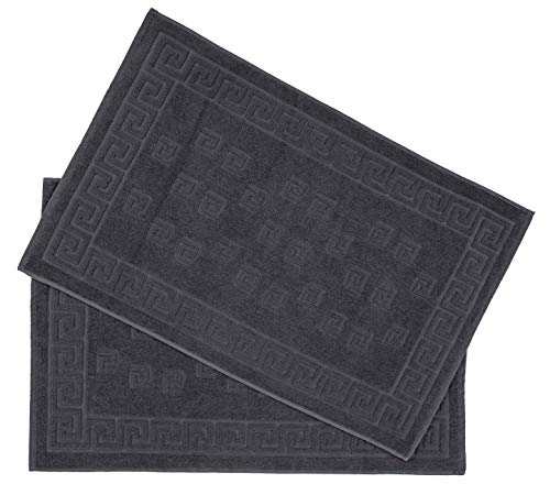 Arle-Living Luxus Medusa Duschvorleger im 2er Pack 50x80 cm - feinste Baumwolle/Jacquard...